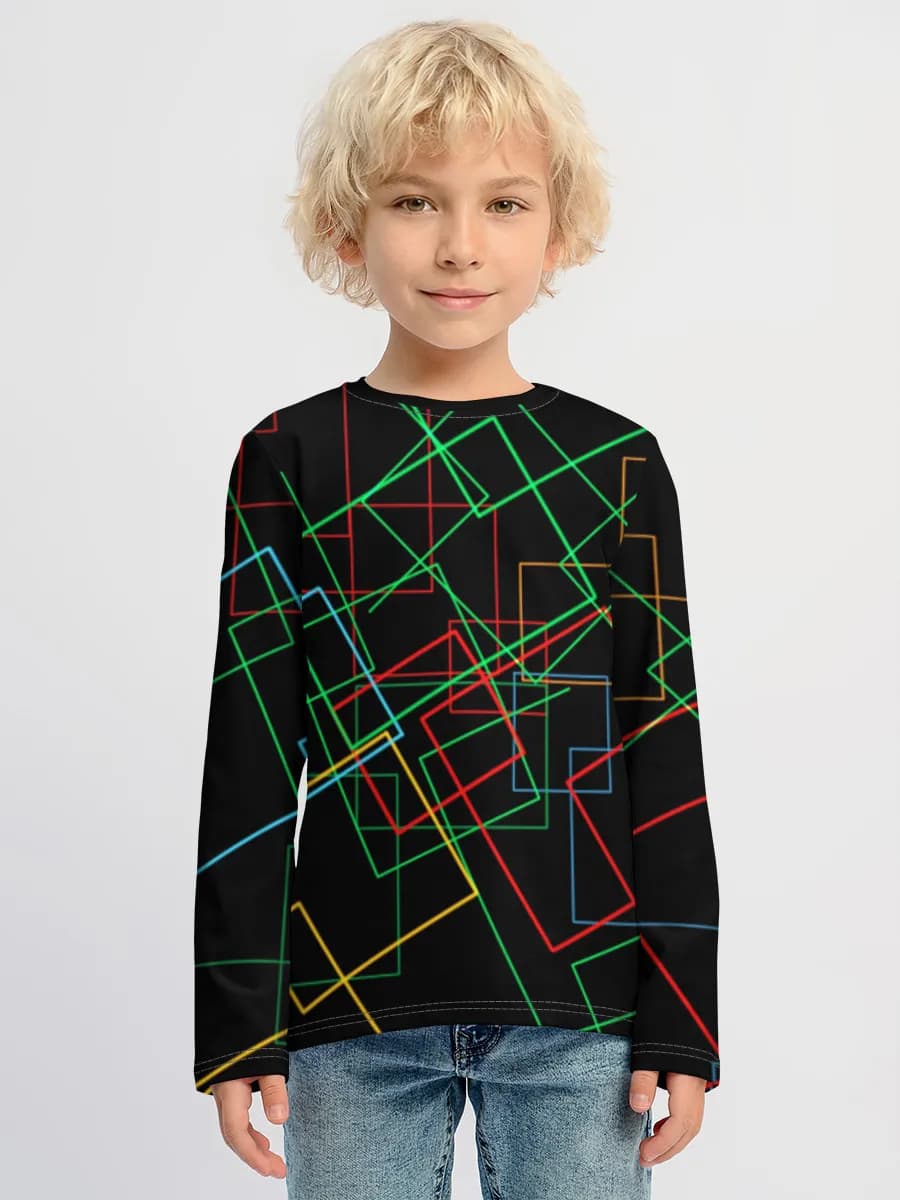 Boys' cotton long sleeve shirt