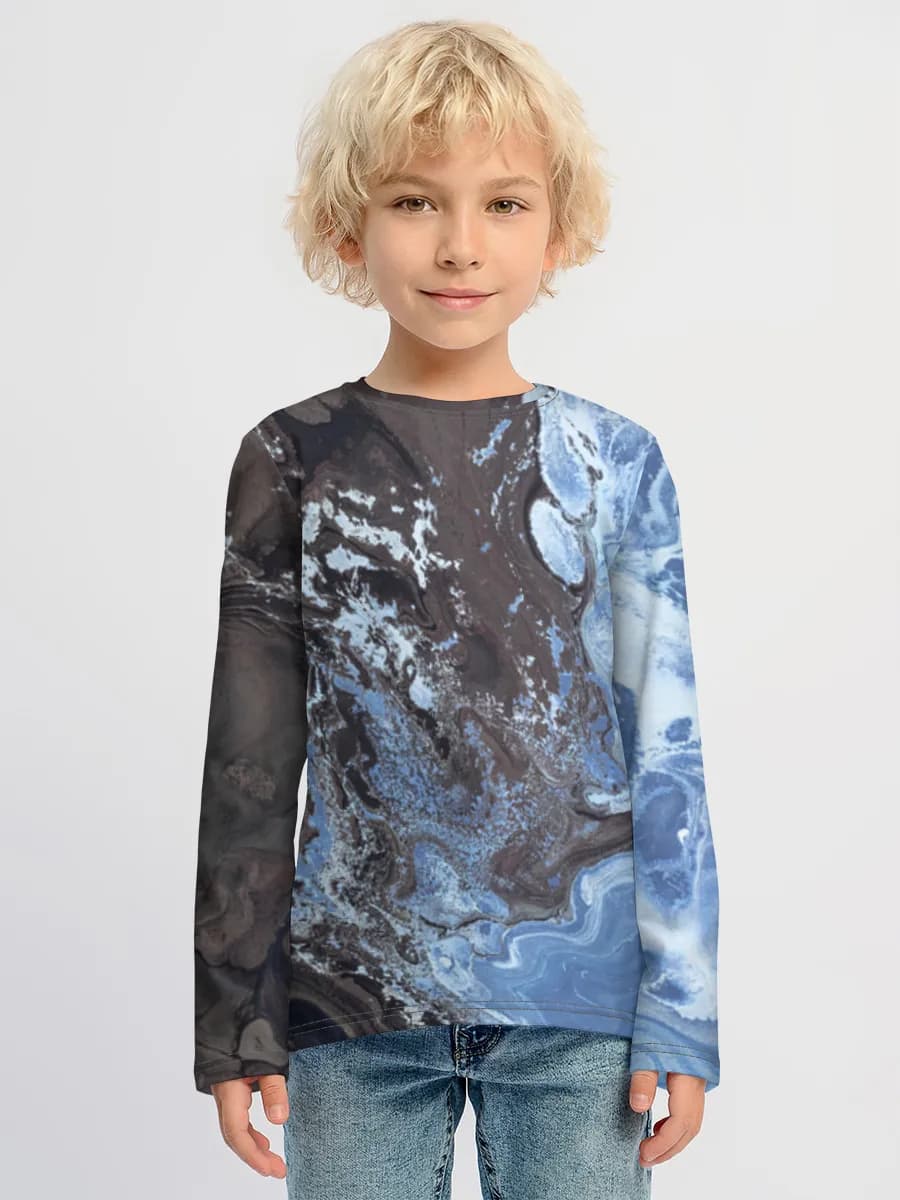 Boys' cotton long sleeve shirt