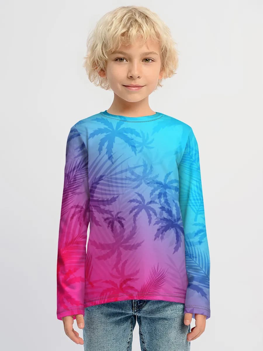 Boys' cotton long sleeve shirt