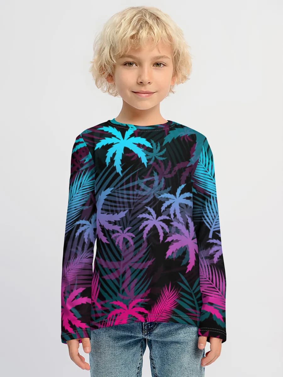 Boys' cotton long sleeve shirt