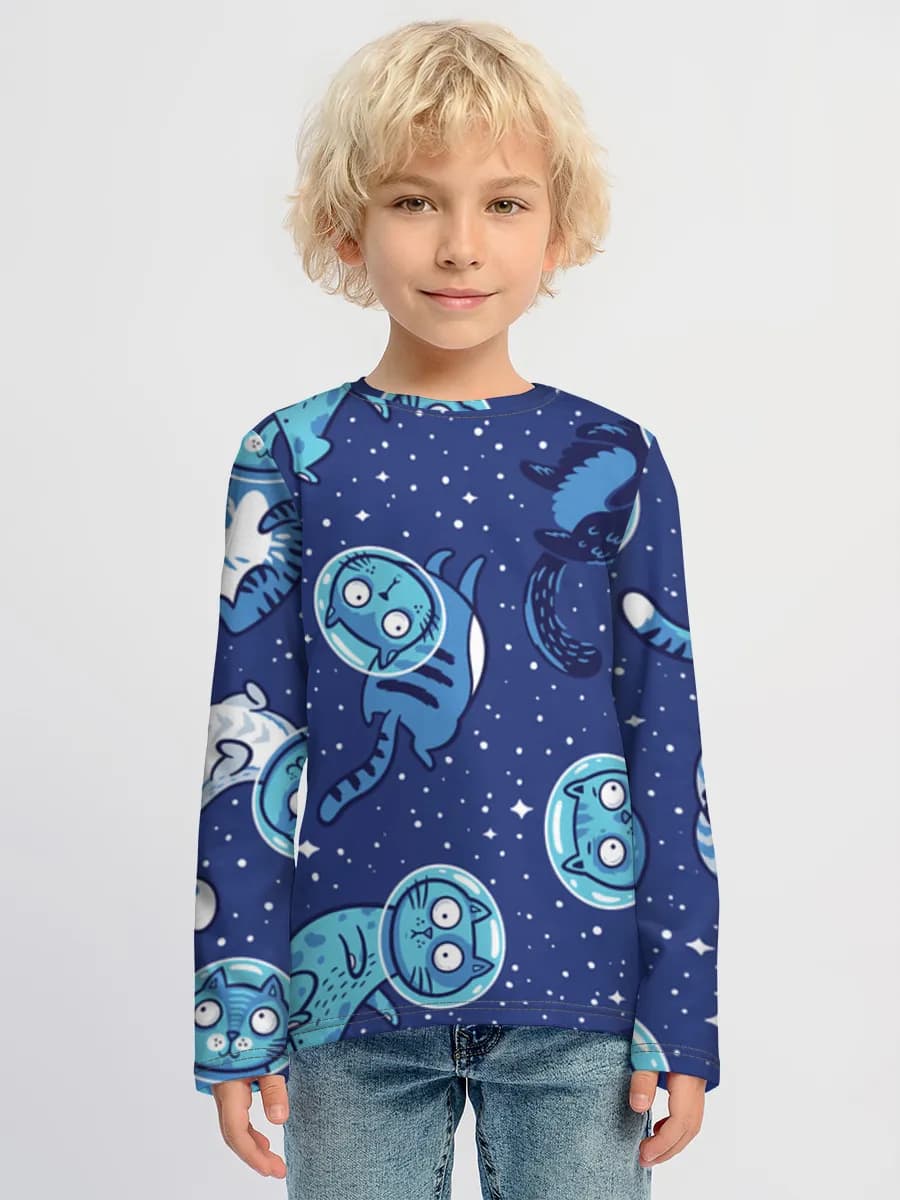 Boys' cotton long sleeve shirt
