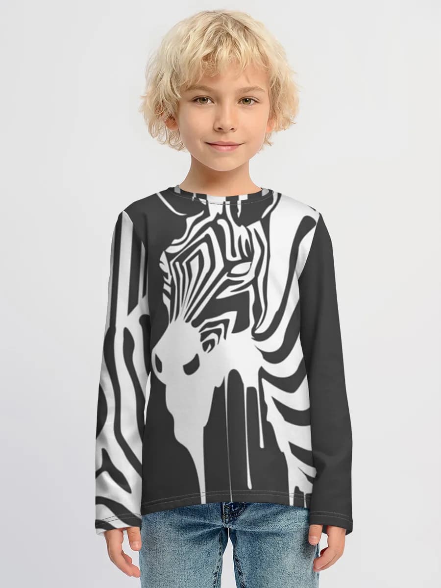 Boys' cotton long sleeve shirt