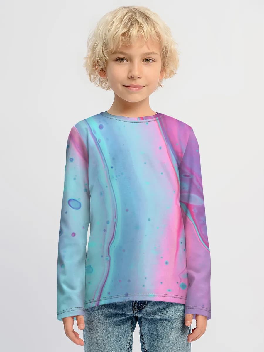 Boys' cotton long sleeve shirt