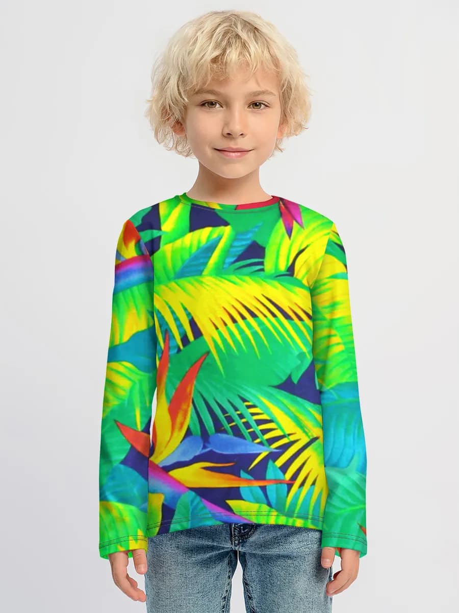 Baumwoll-Langarmshirt Jungen