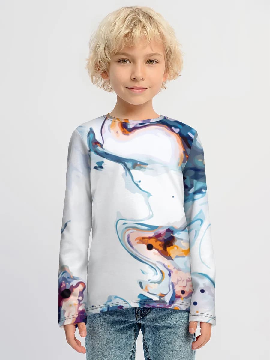 Boys' cotton long sleeve shirt