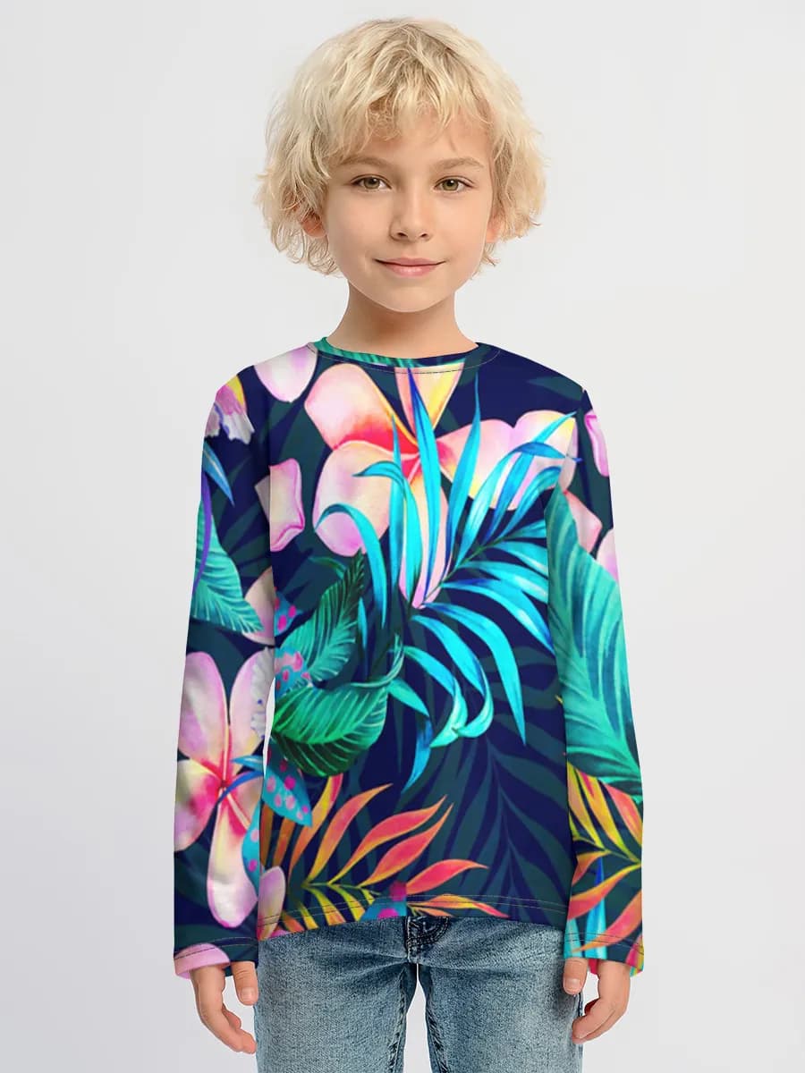 T-shirt manches longues coton garçon