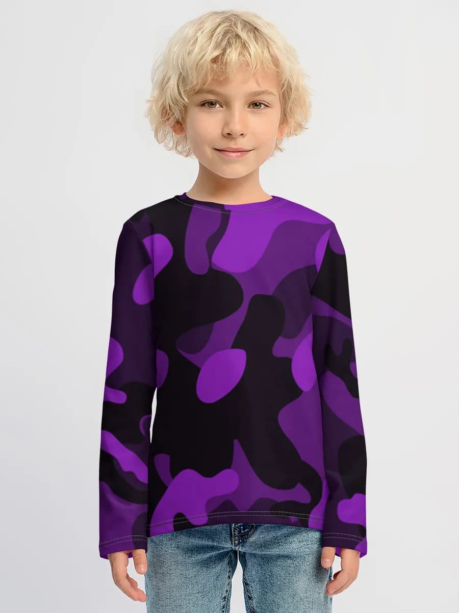 Baumwoll-Langarmshirt Jungen