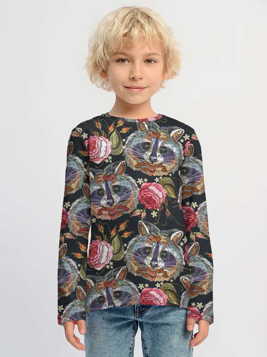 Boys' cotton long sleeve shirt