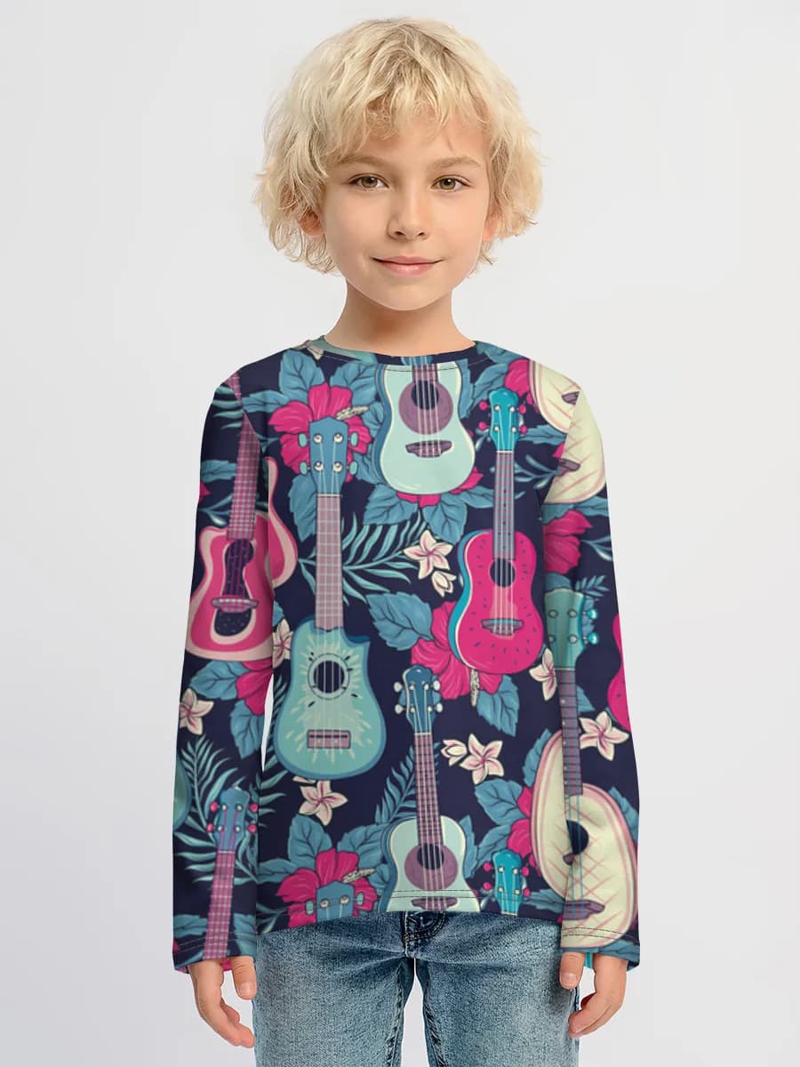 Camiseta Manga Larga de Algodón Niño
