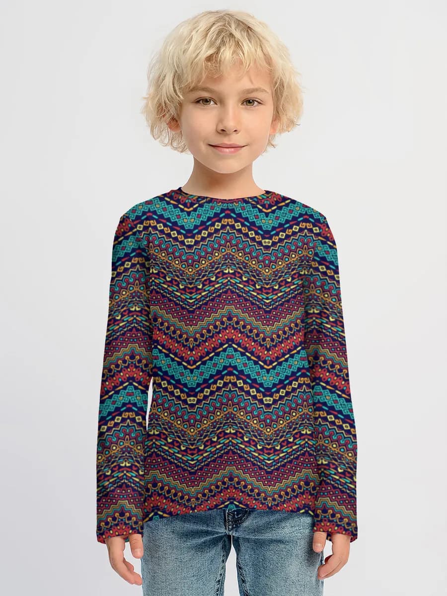 Camiseta Manga Larga de Algodón Niño