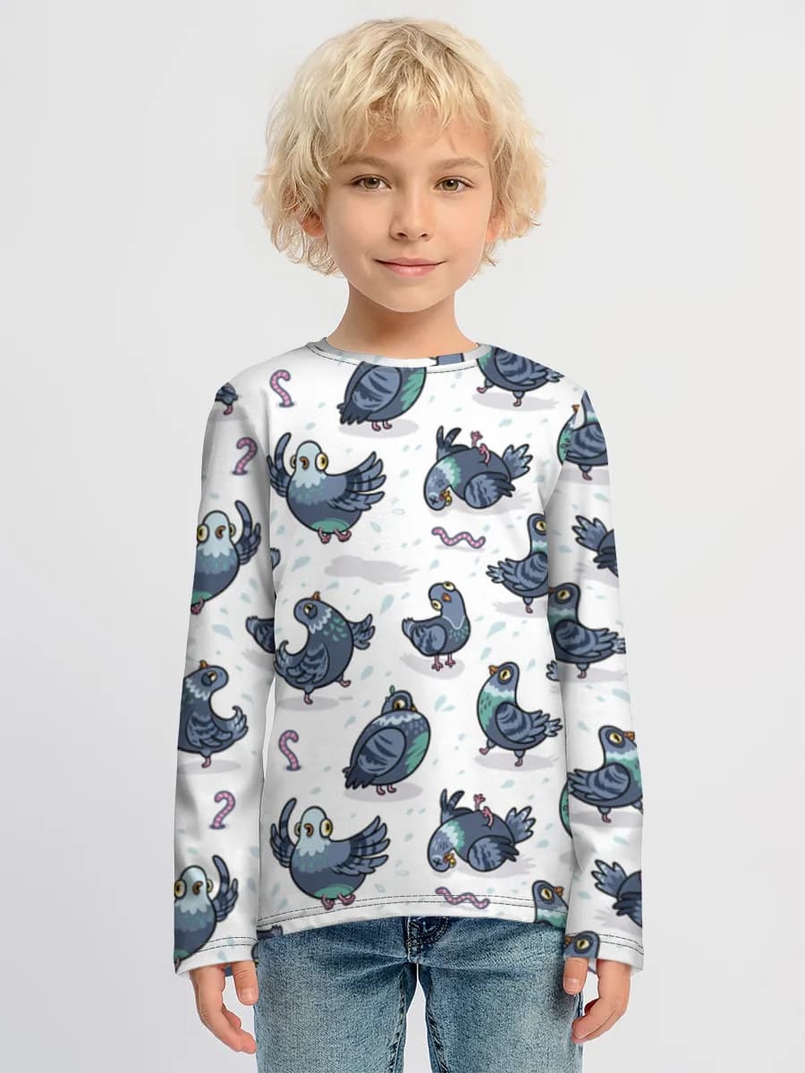 Boys' cotton long sleeve shirt