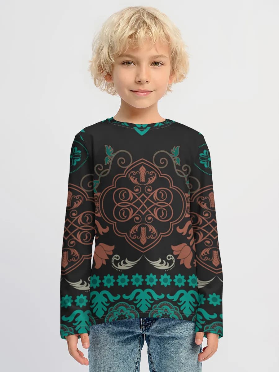 Camiseta Manga Larga de Algodón Niño