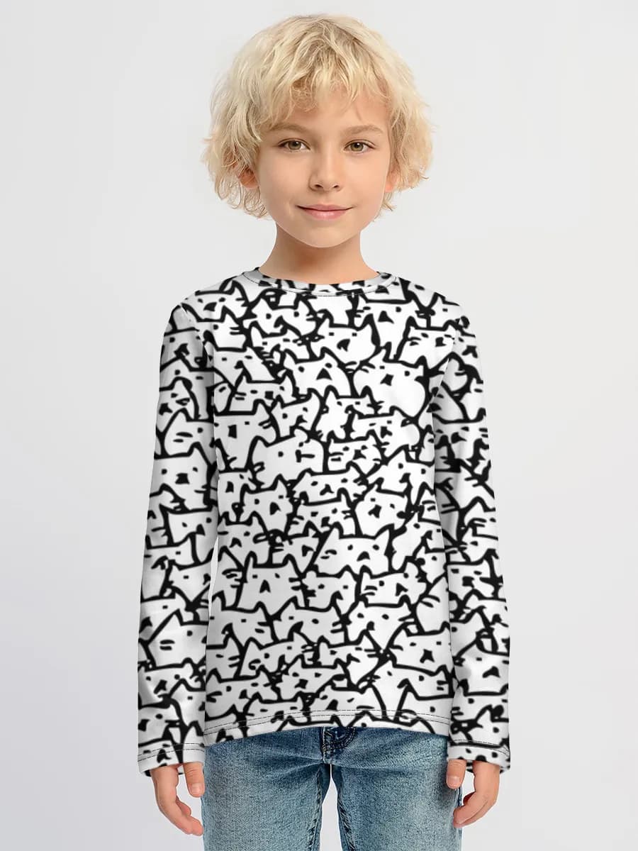 Camiseta Manga Larga de Algodón Niño