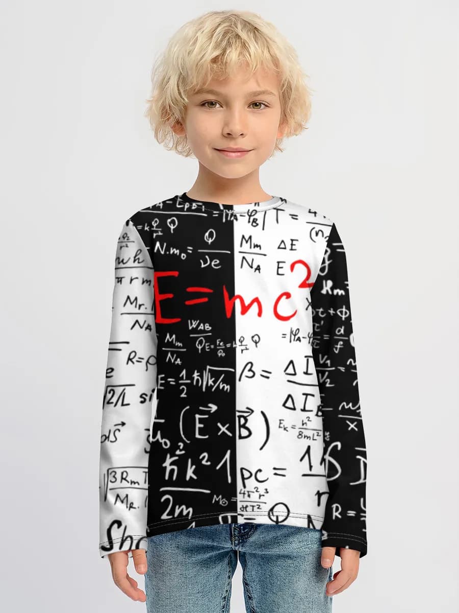 Baumwoll-Langarmshirt Jungen