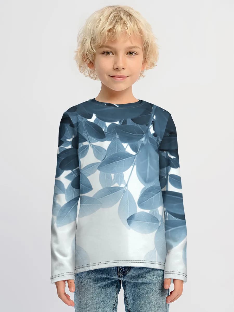 Boys' cotton long sleeve shirt