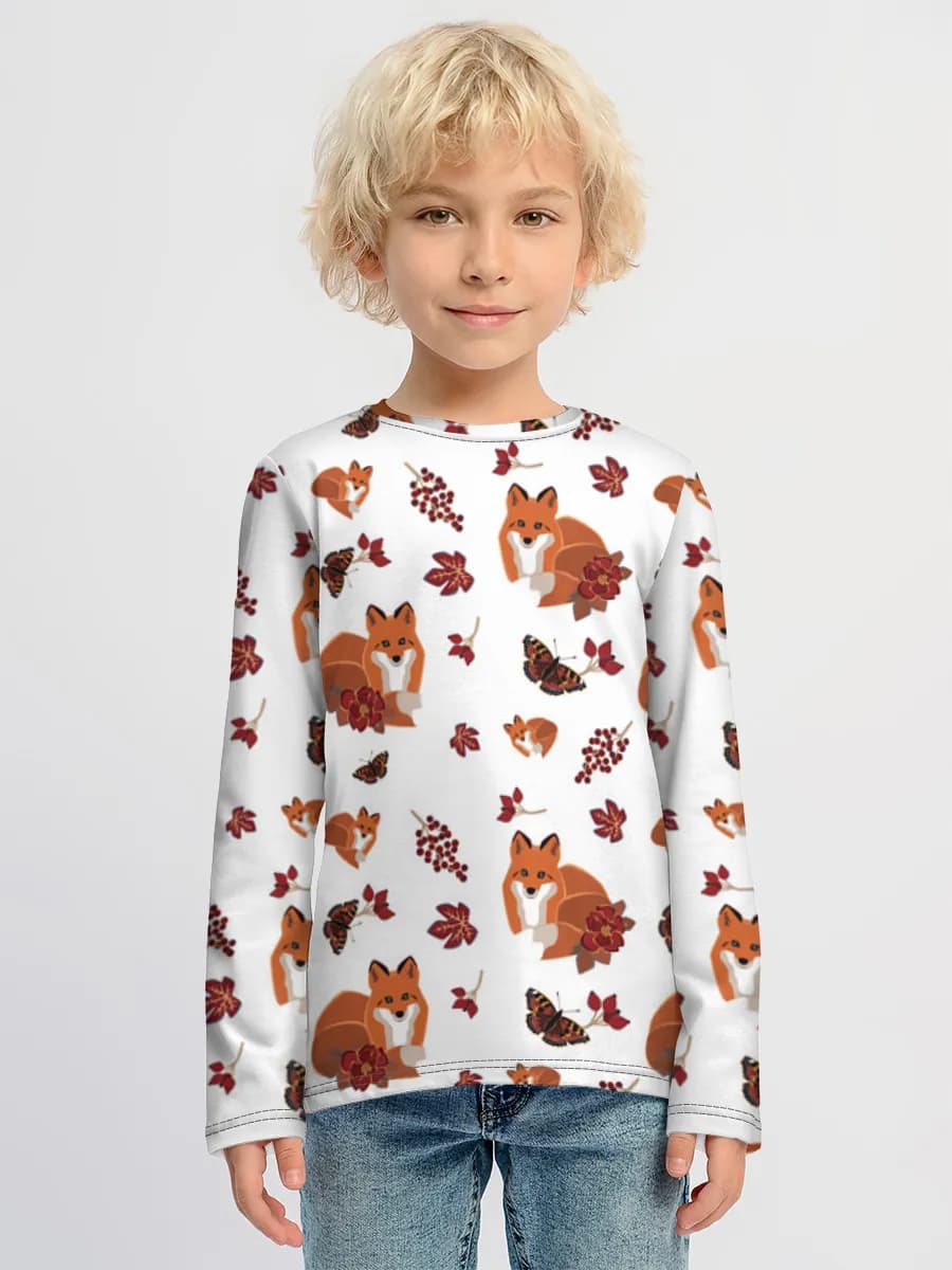 Camiseta Manga Larga de Algodón Niño