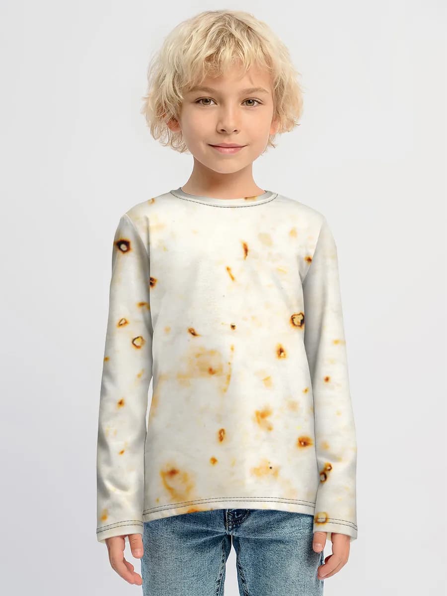 Boys' cotton long sleeve shirt