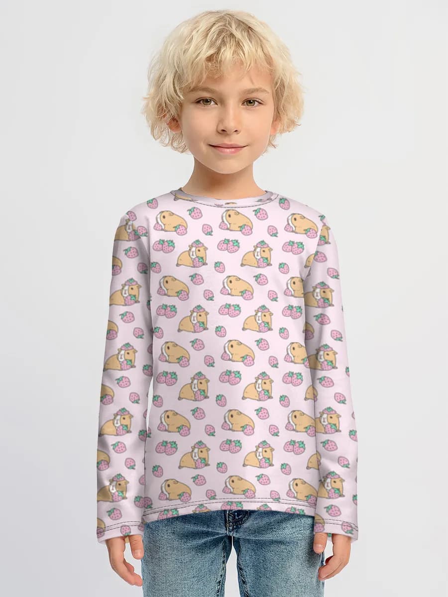 Boys' cotton long sleeve shirt