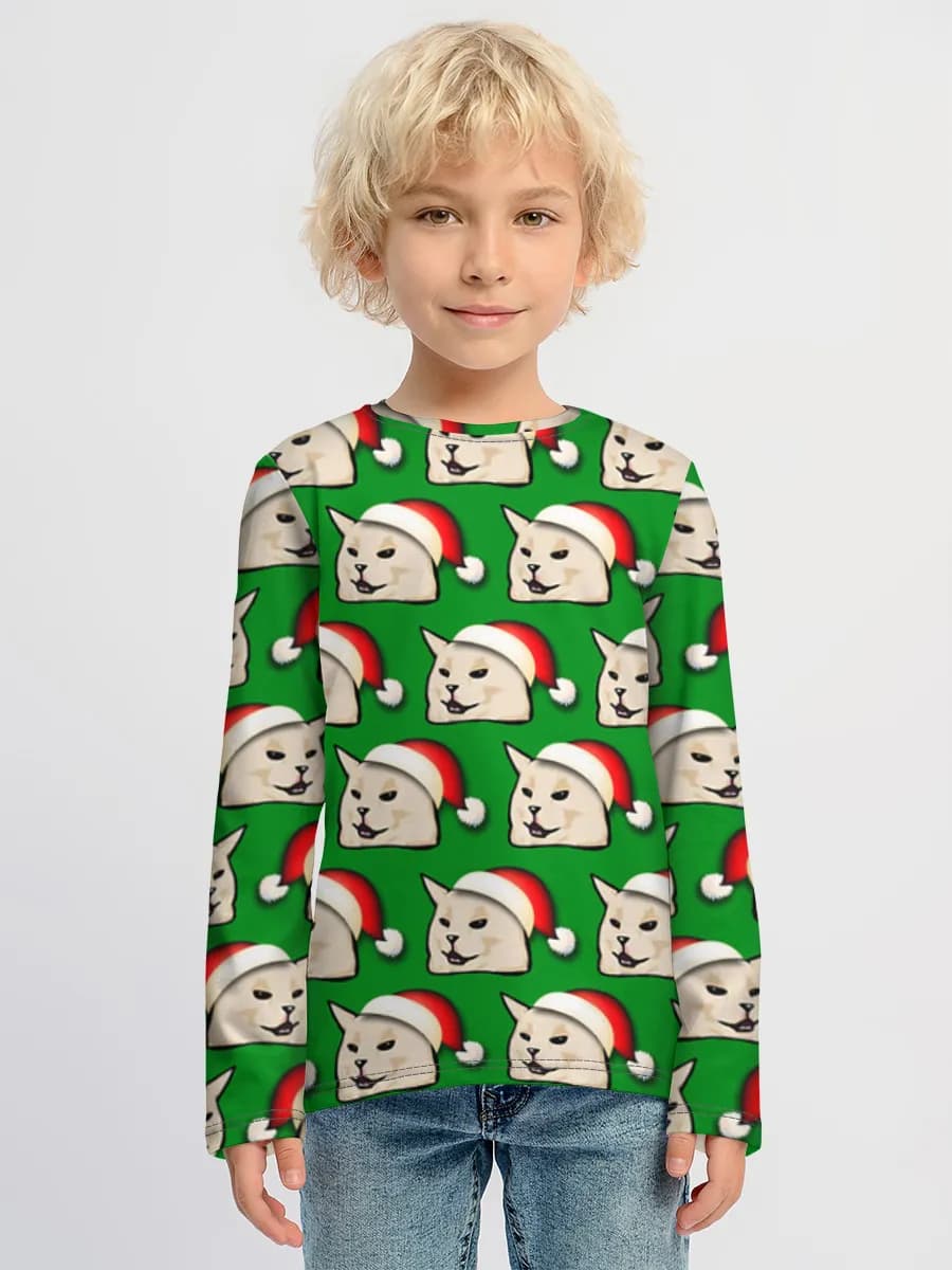 Boys' cotton long sleeve shirt