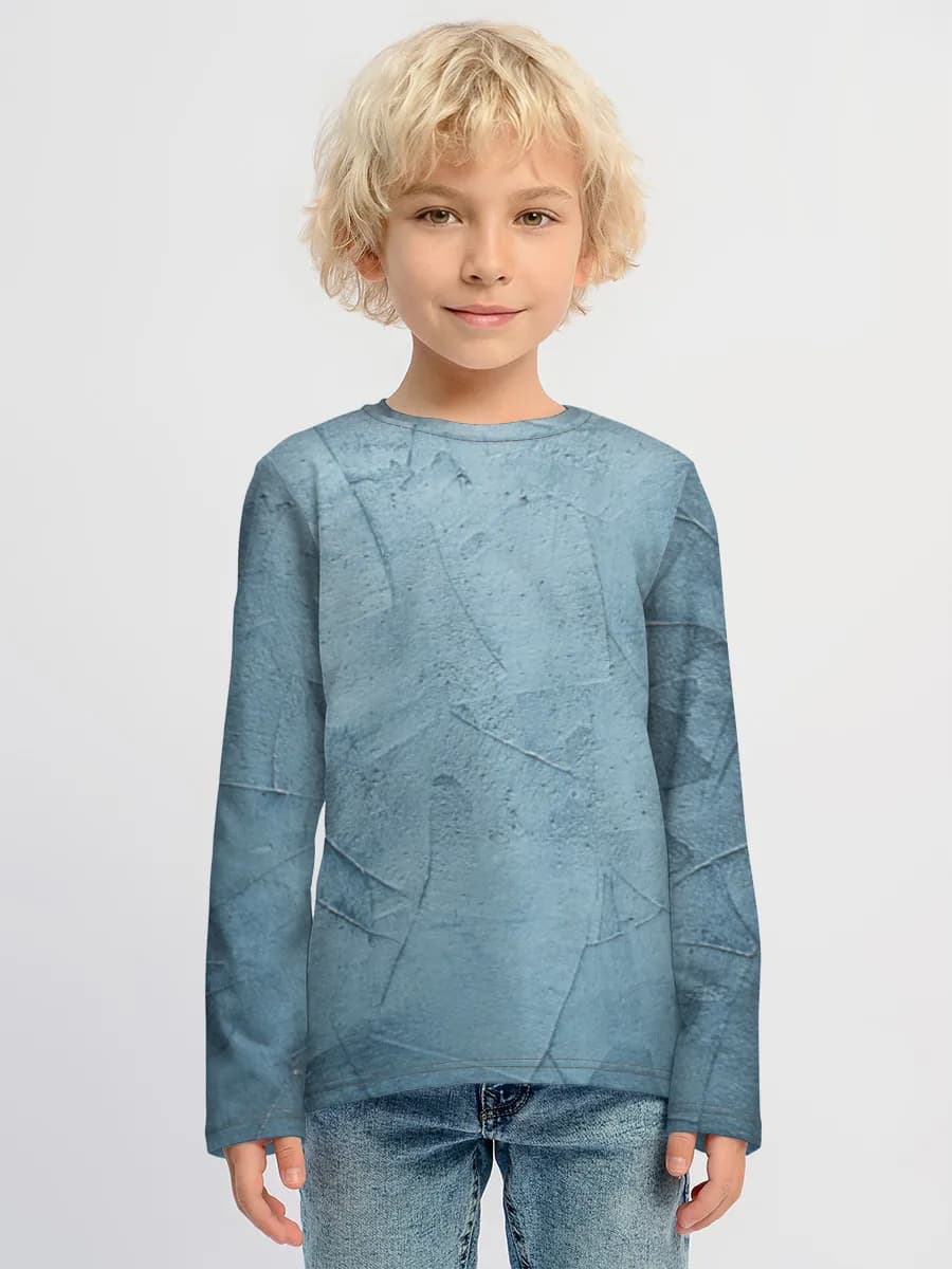 Boys' cotton long sleeve shirt