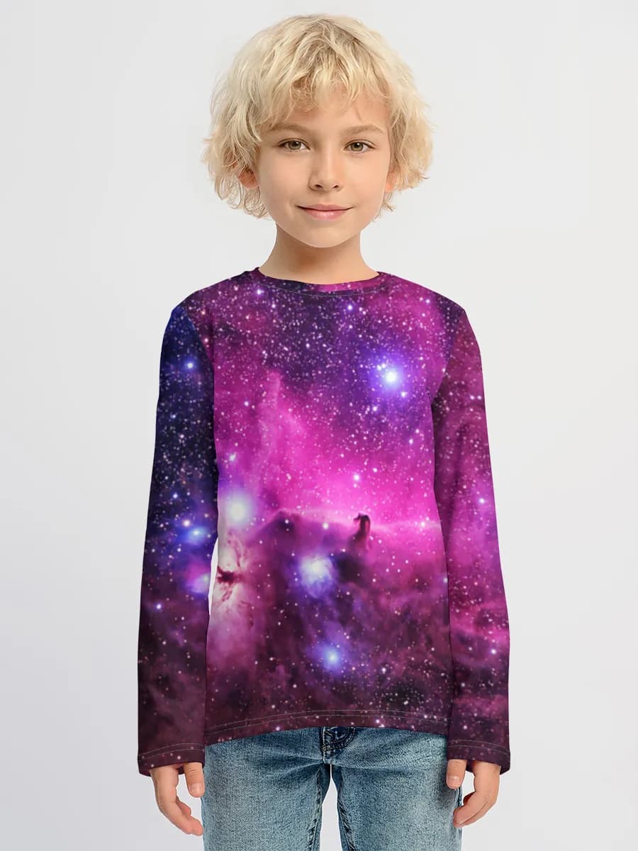 Boys' cotton long sleeve shirt