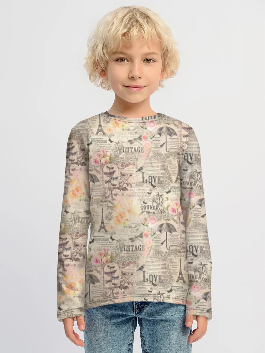 T-shirt manches longues coton garçon