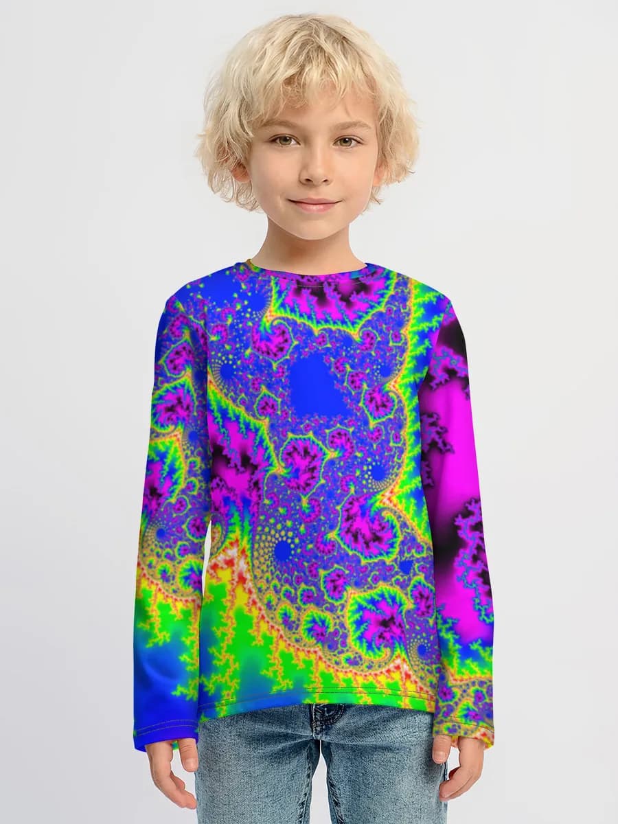 Boys' cotton long sleeve shirt