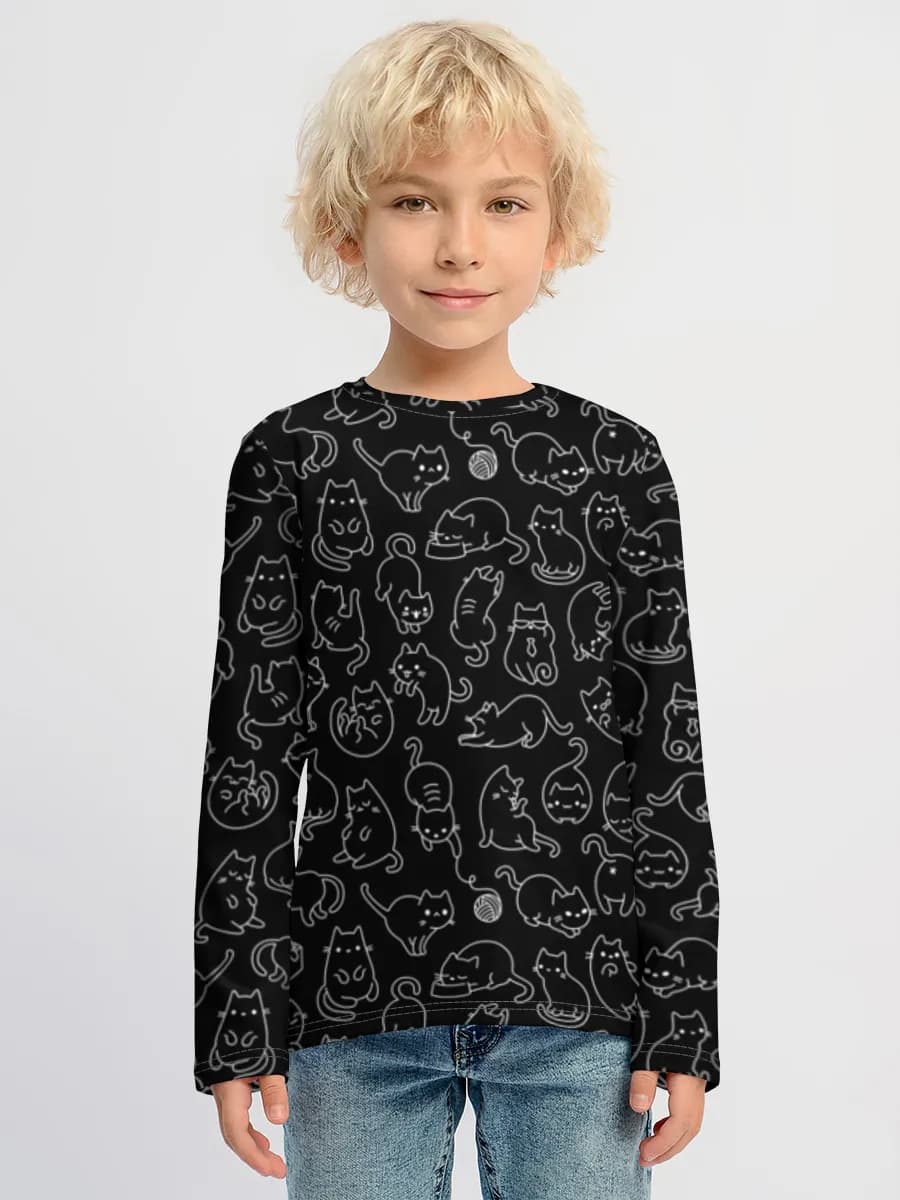 T-shirt manches longues coton garçon