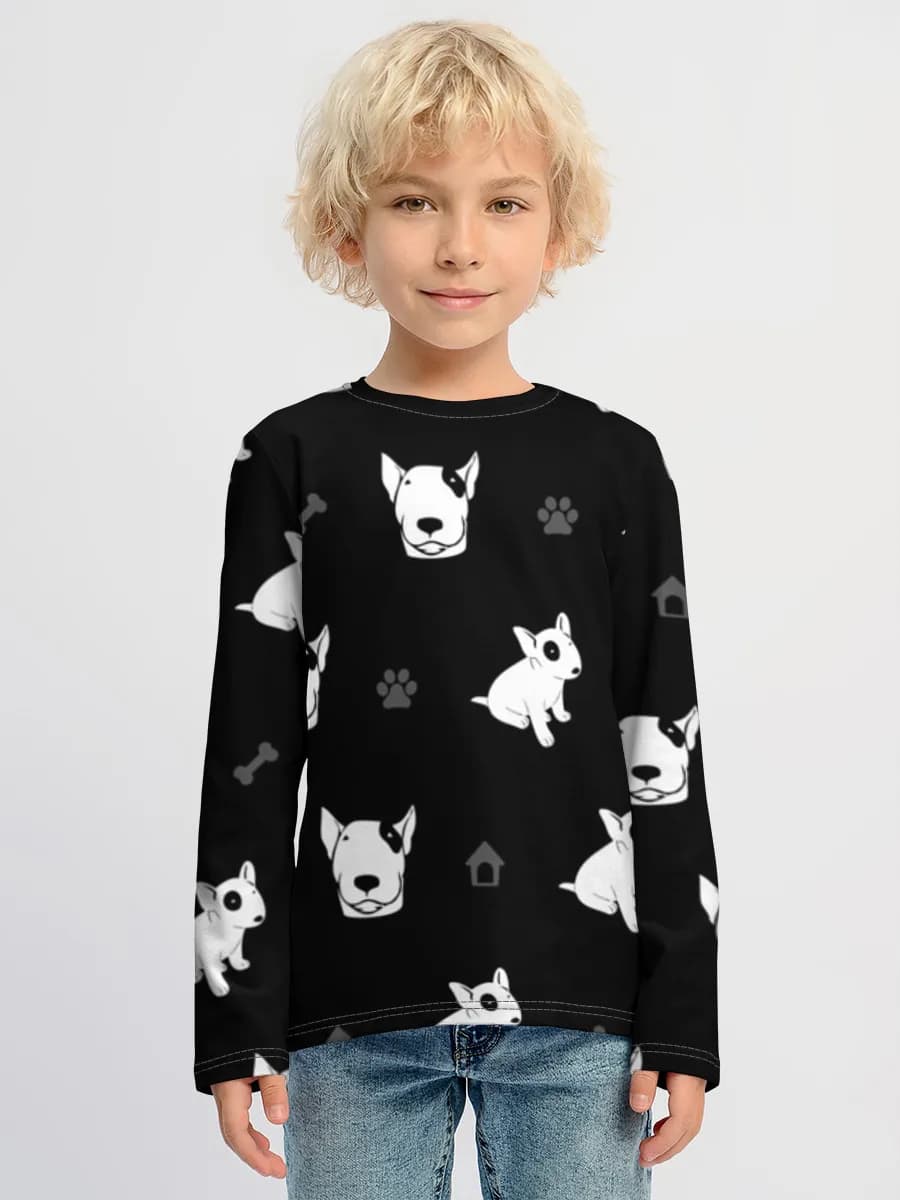 Boys' cotton long sleeve shirt