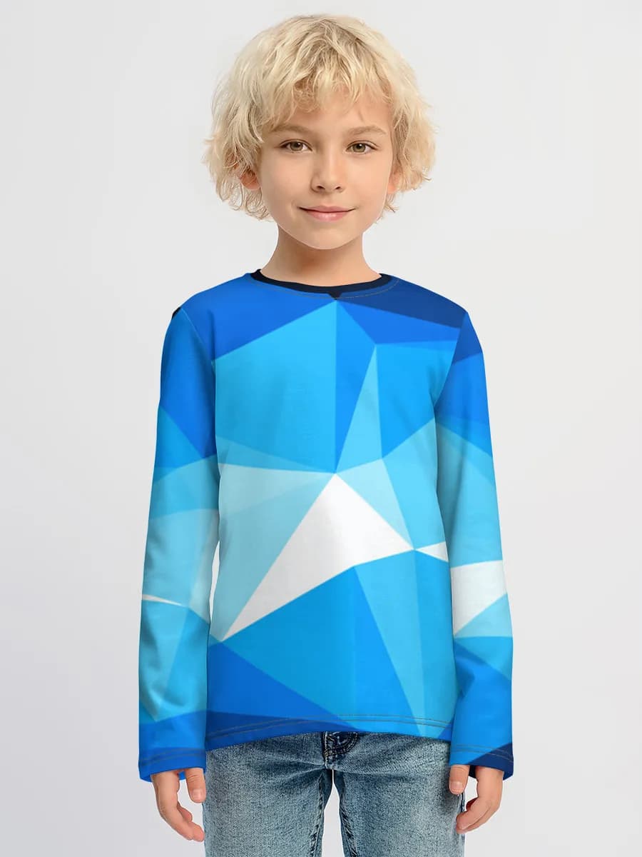 Baumwoll-Langarmshirt Jungen