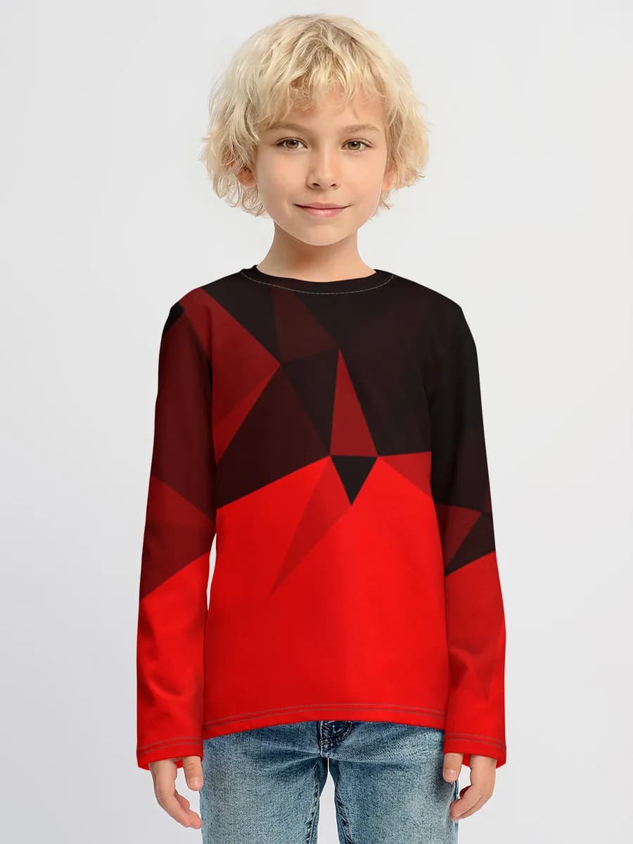 Boys' cotton long sleeve shirt