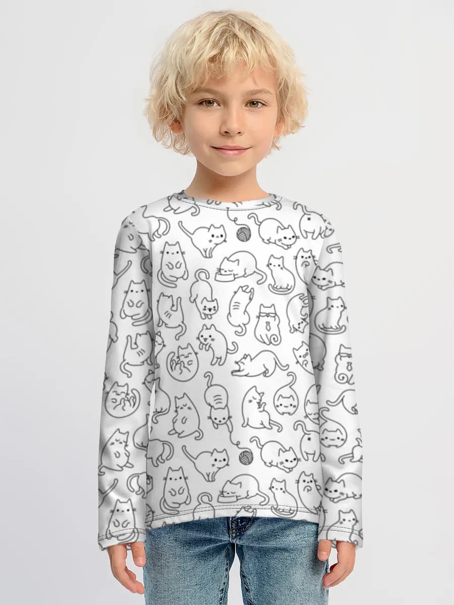 T-shirt manches longues coton garçon