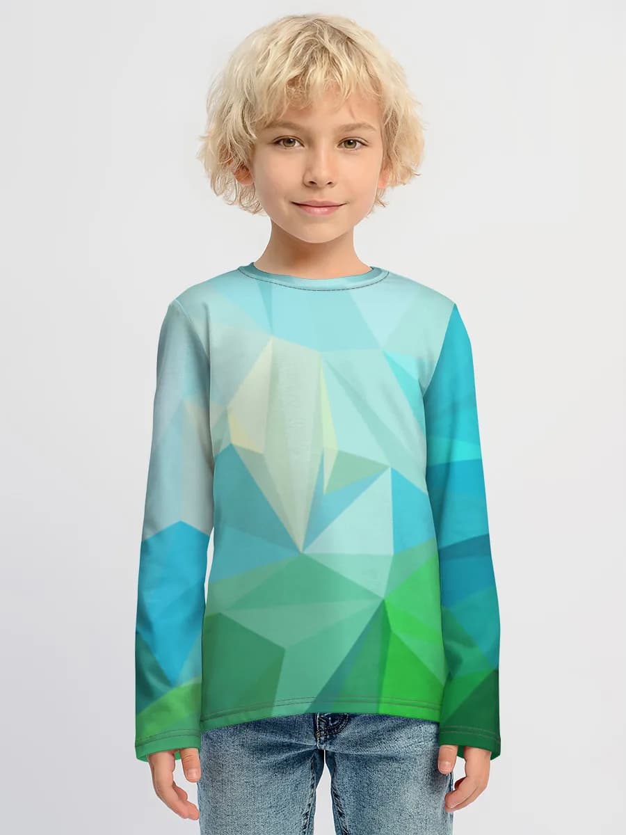 Baumwoll-Langarmshirt Jungen