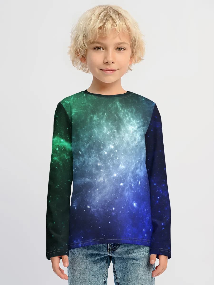 Baumwoll-Langarmshirt Jungen