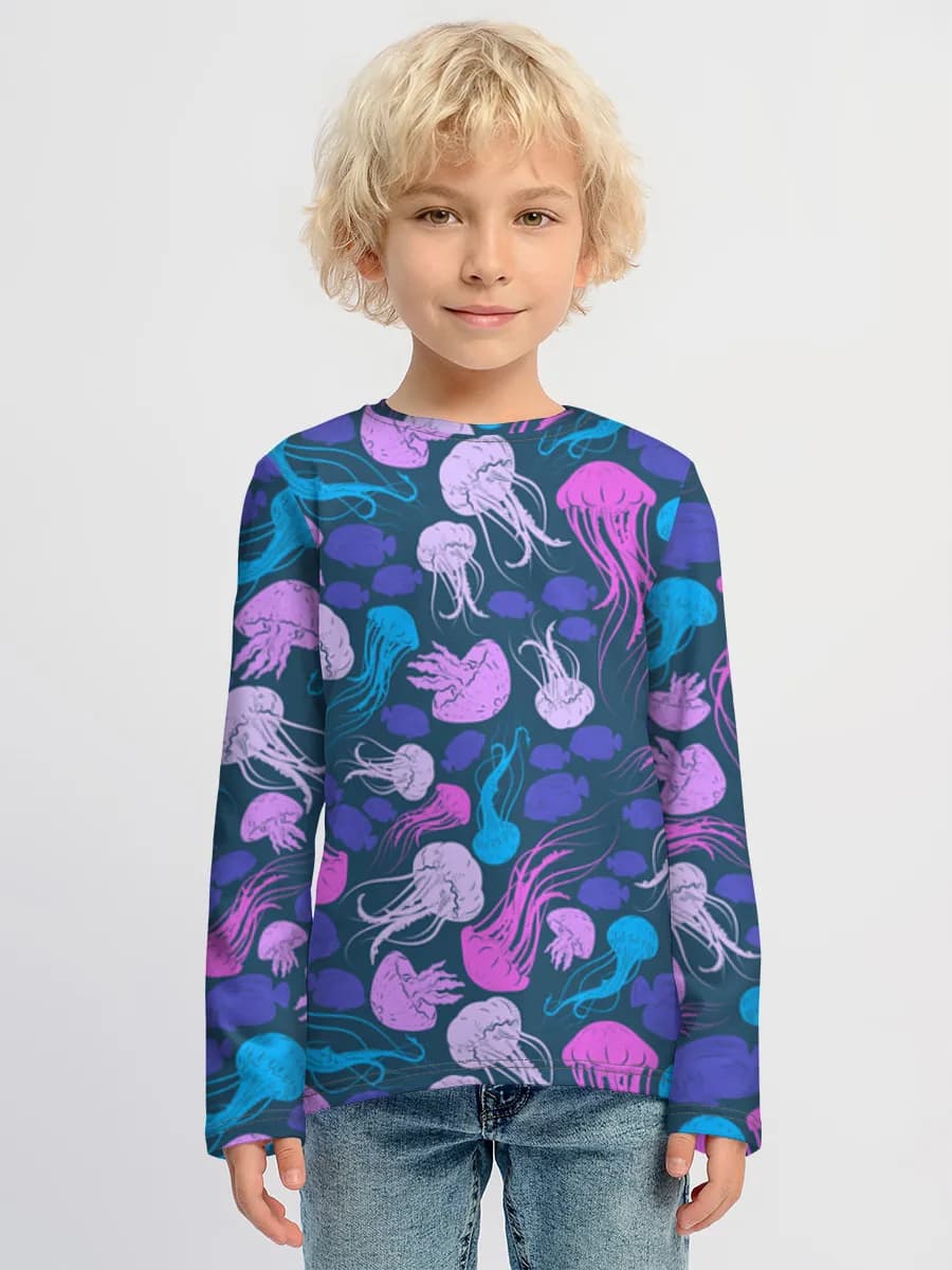 Camiseta Manga Larga de Algodón Niño