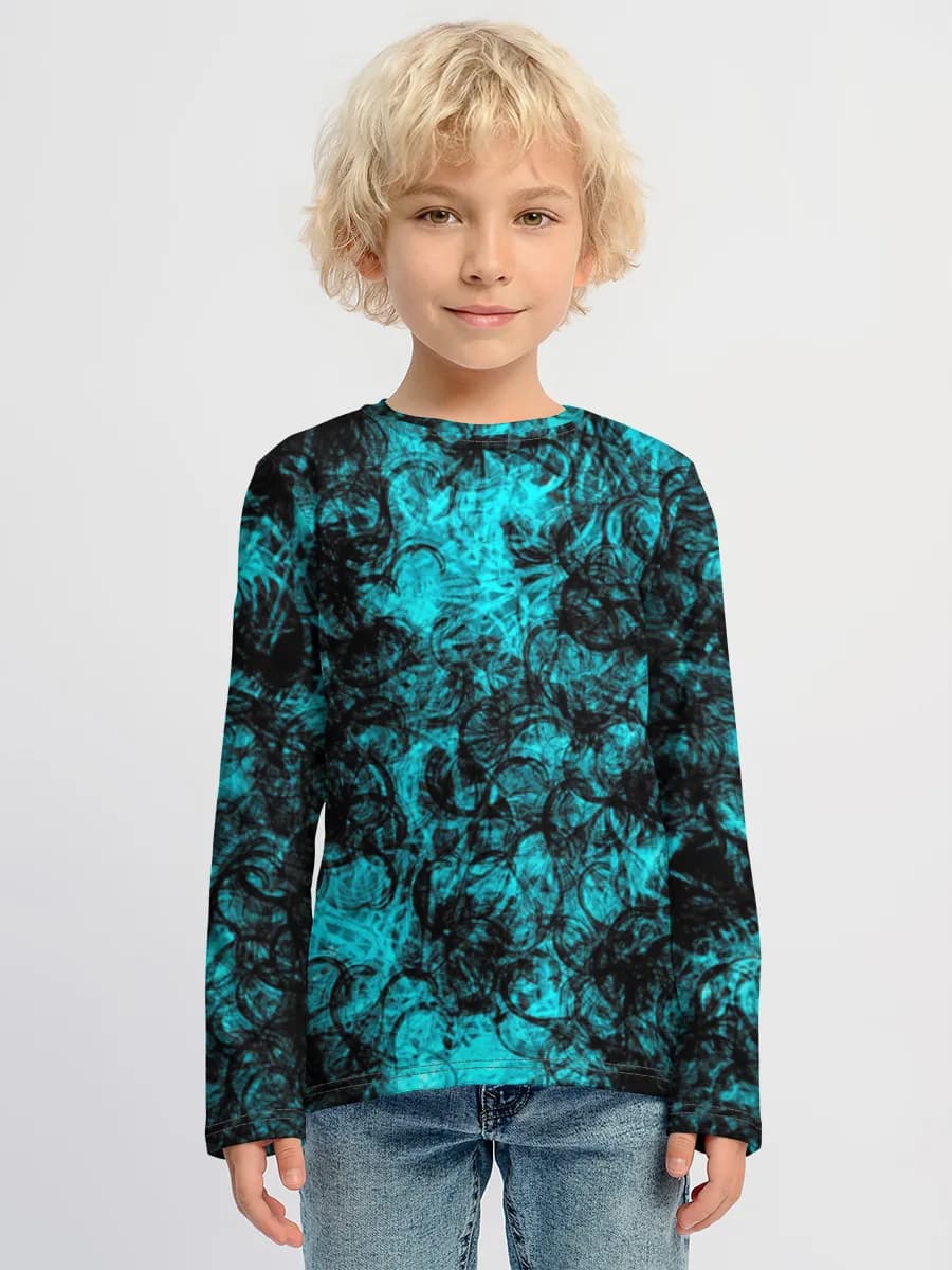 Boys' cotton long sleeve shirt