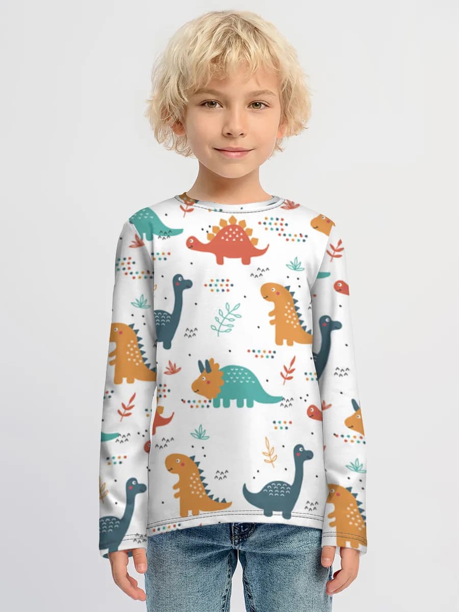 Boys' cotton long sleeve shirt