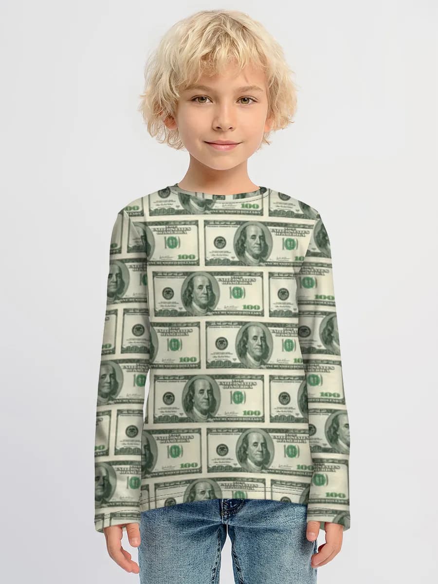 Boys' cotton long sleeve shirt
