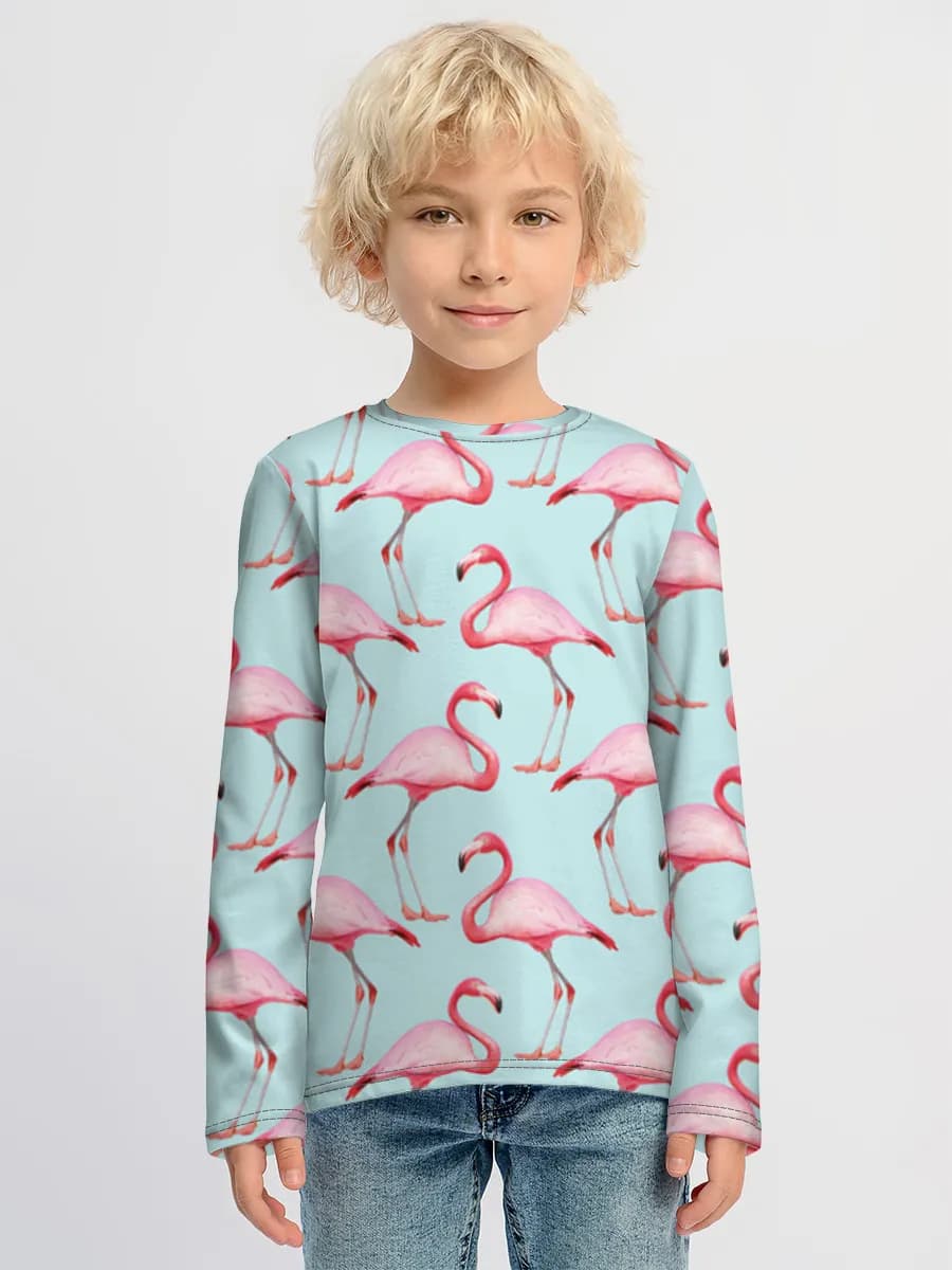 Baumwoll-Langarmshirt Jungen