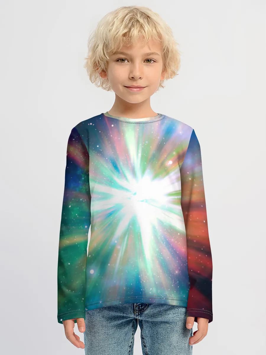 Boys' cotton long sleeve shirt