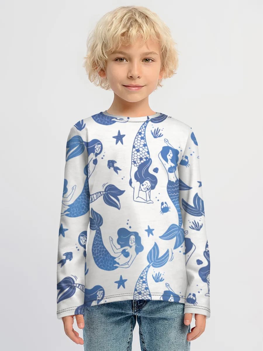 Boys' cotton long sleeve shirt