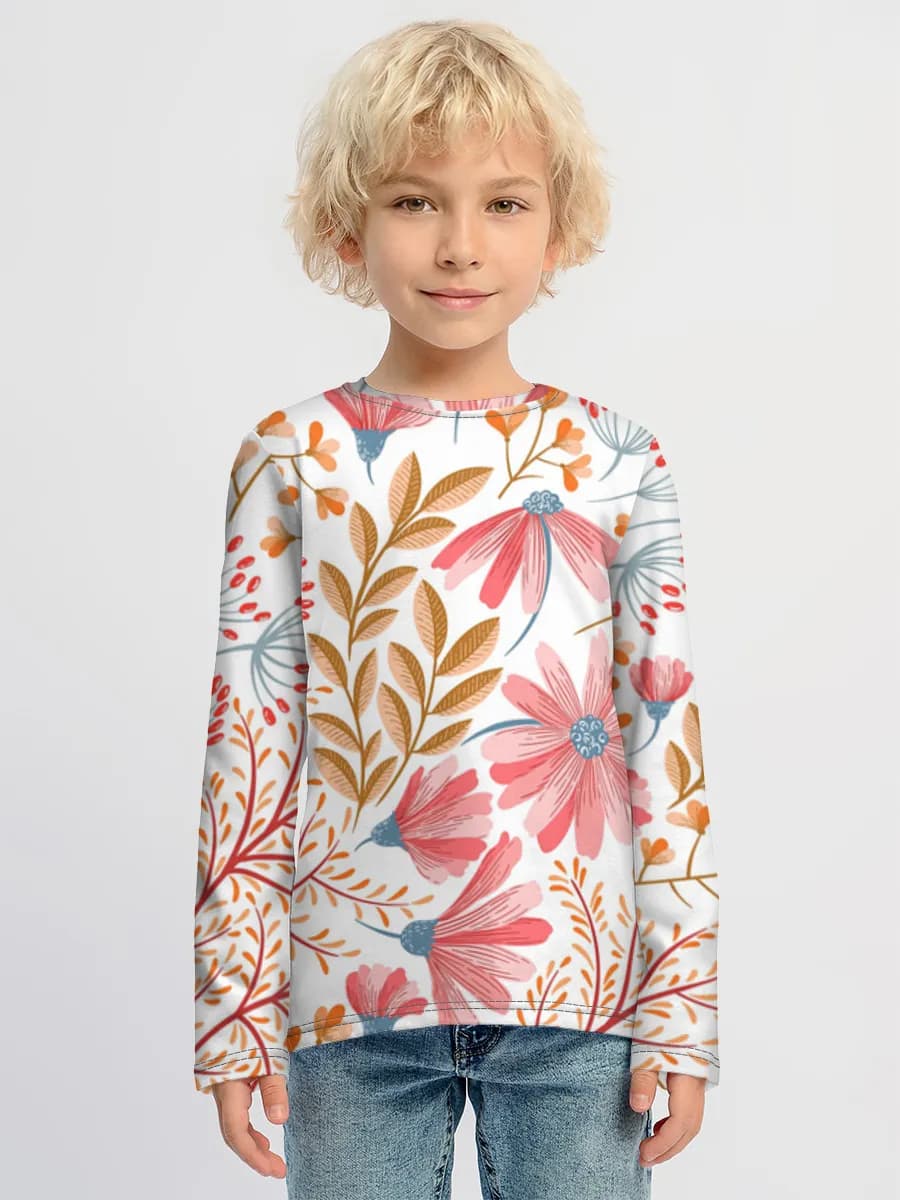 T-shirt manches longues coton garçon