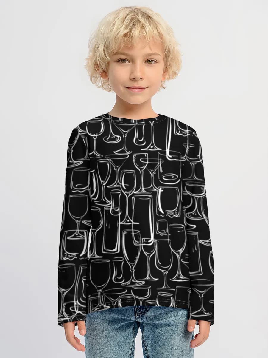 Camiseta Manga Larga de Algodón Niño