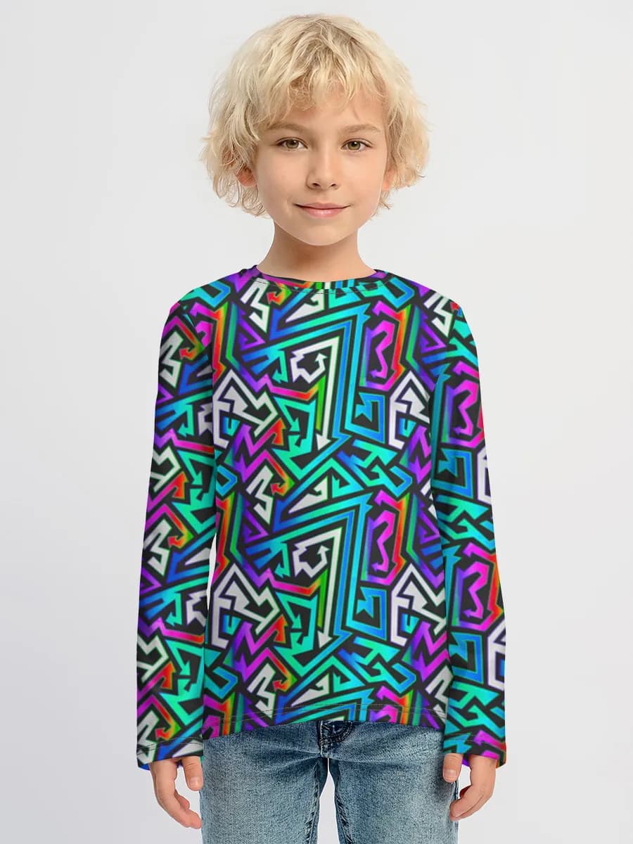 Boys' cotton long sleeve shirt