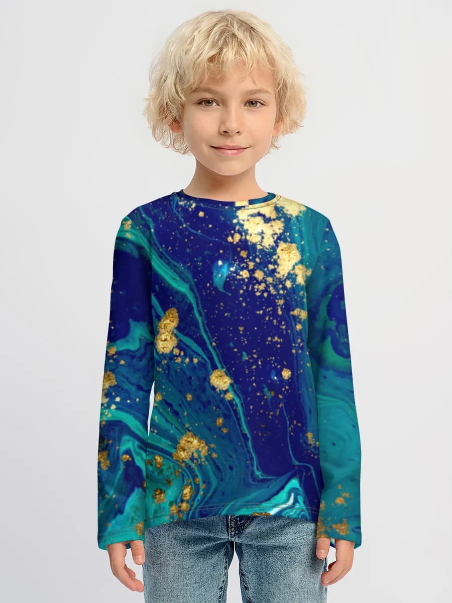 Boys' cotton long sleeve shirt