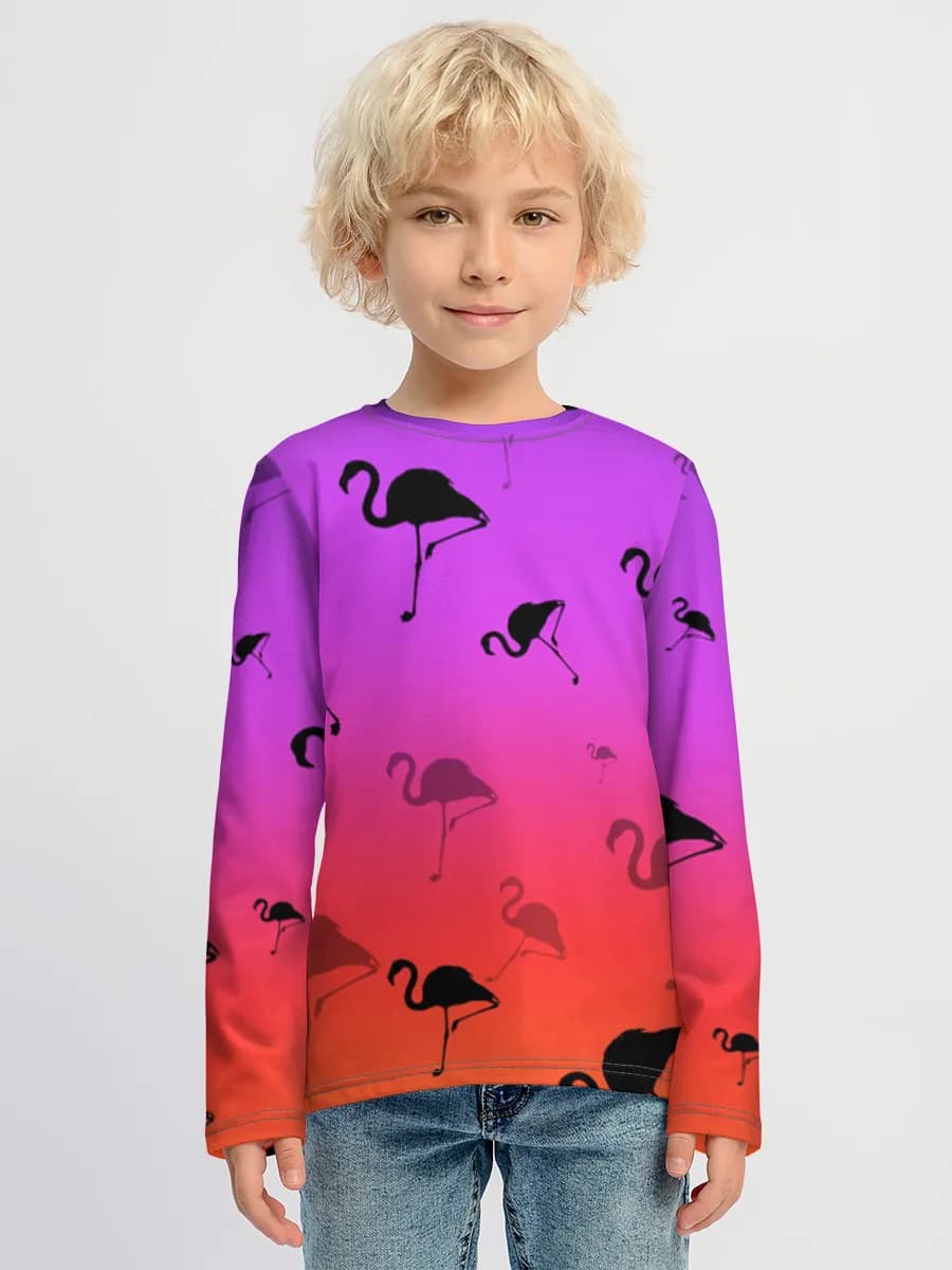 Boys' cotton long sleeve shirt
