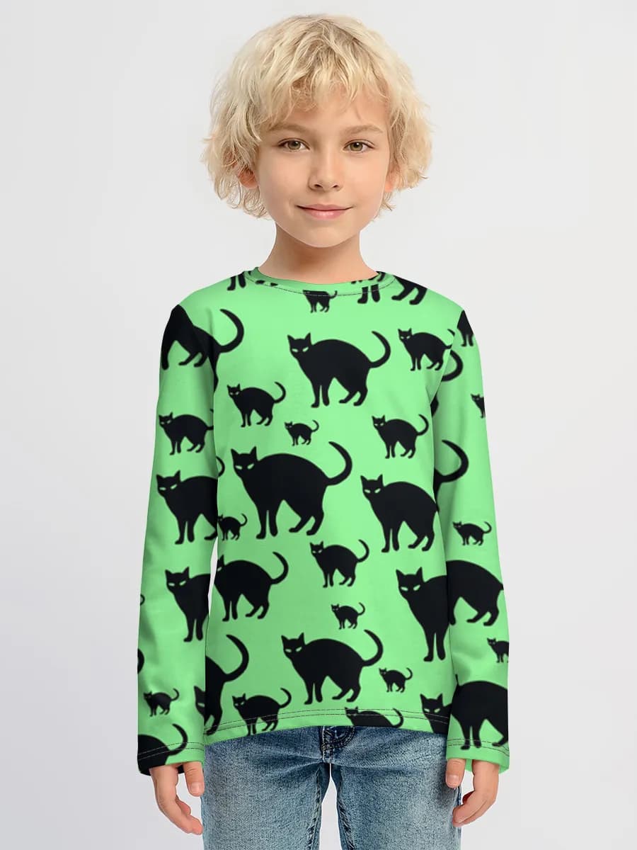 T-shirt manches longues coton garçon