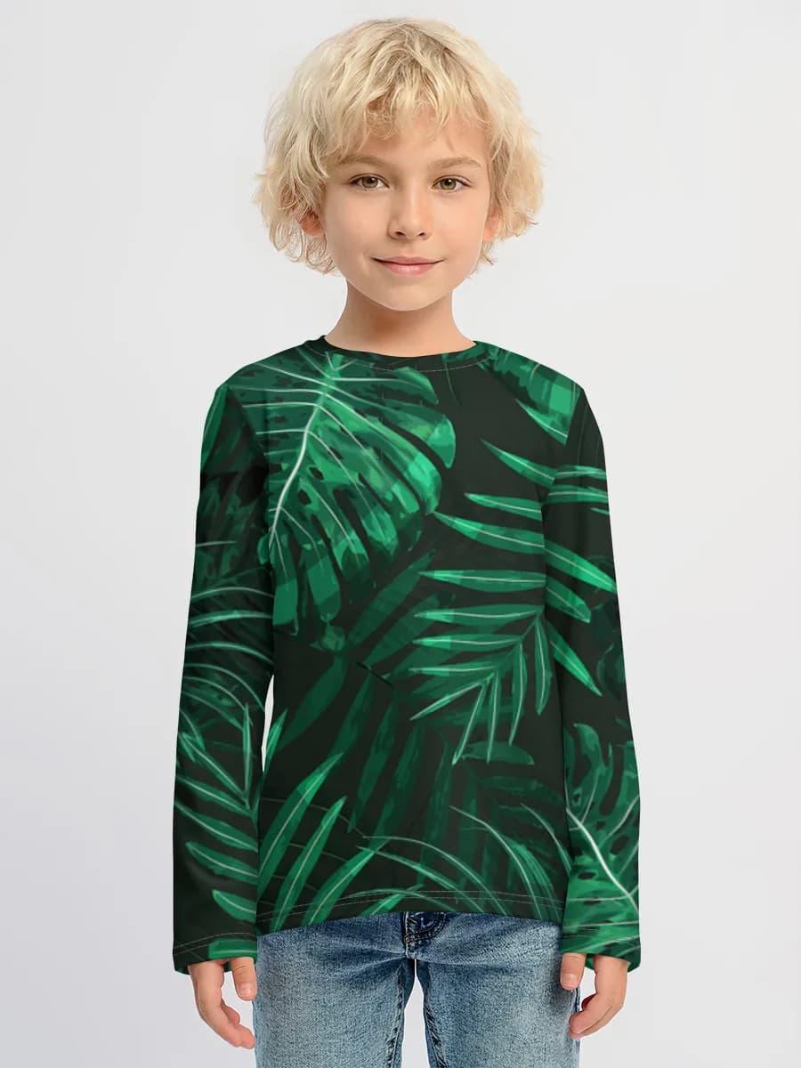 Boys' cotton long sleeve shirt