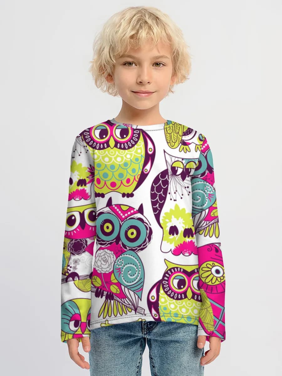 Baumwoll-Langarmshirt Jungen