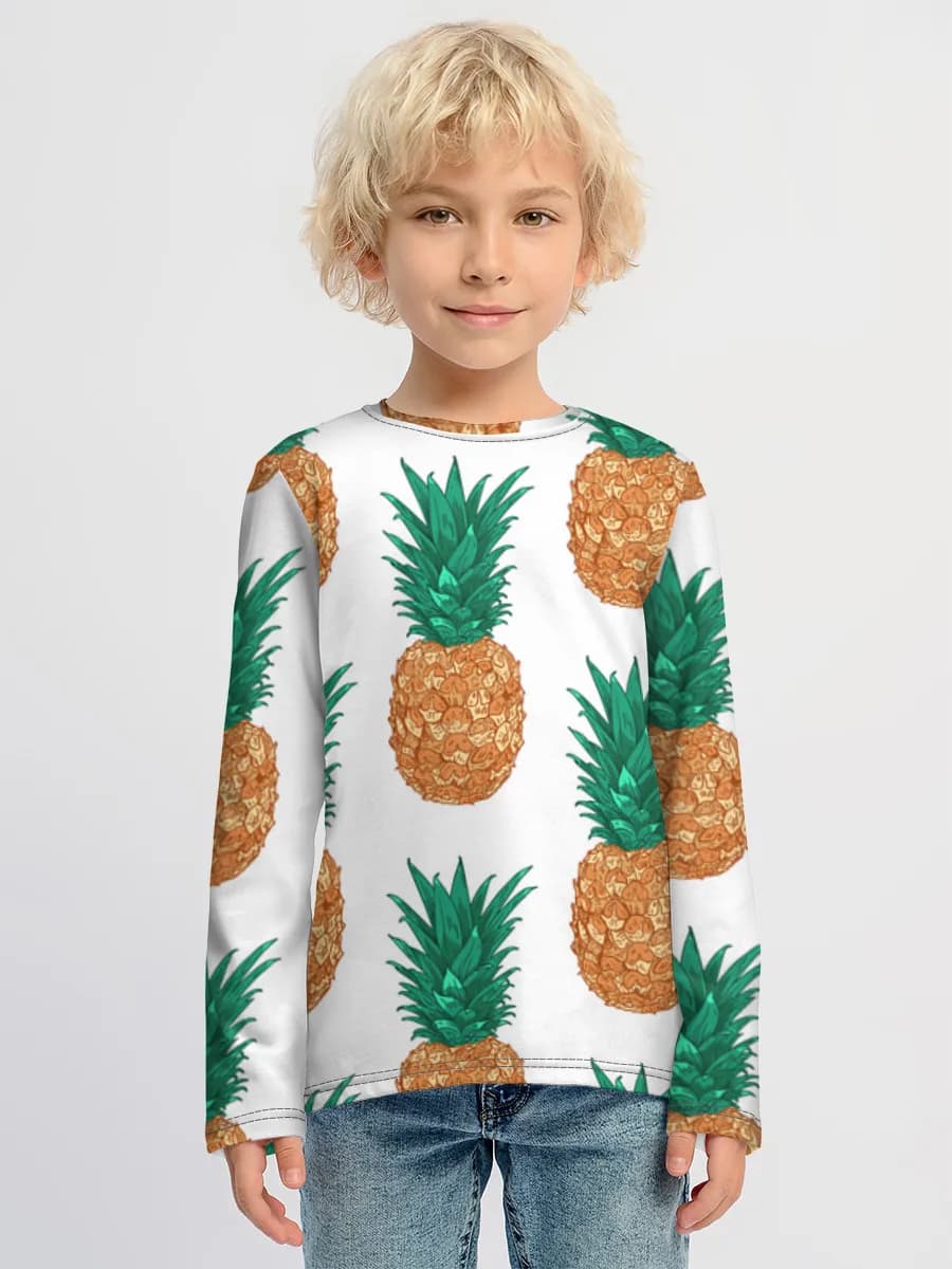 Boys' cotton long sleeve shirt